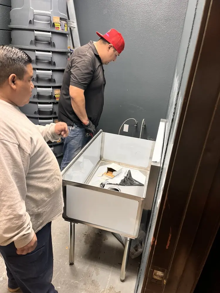 Commercial plumbing and sink installation in North Side
